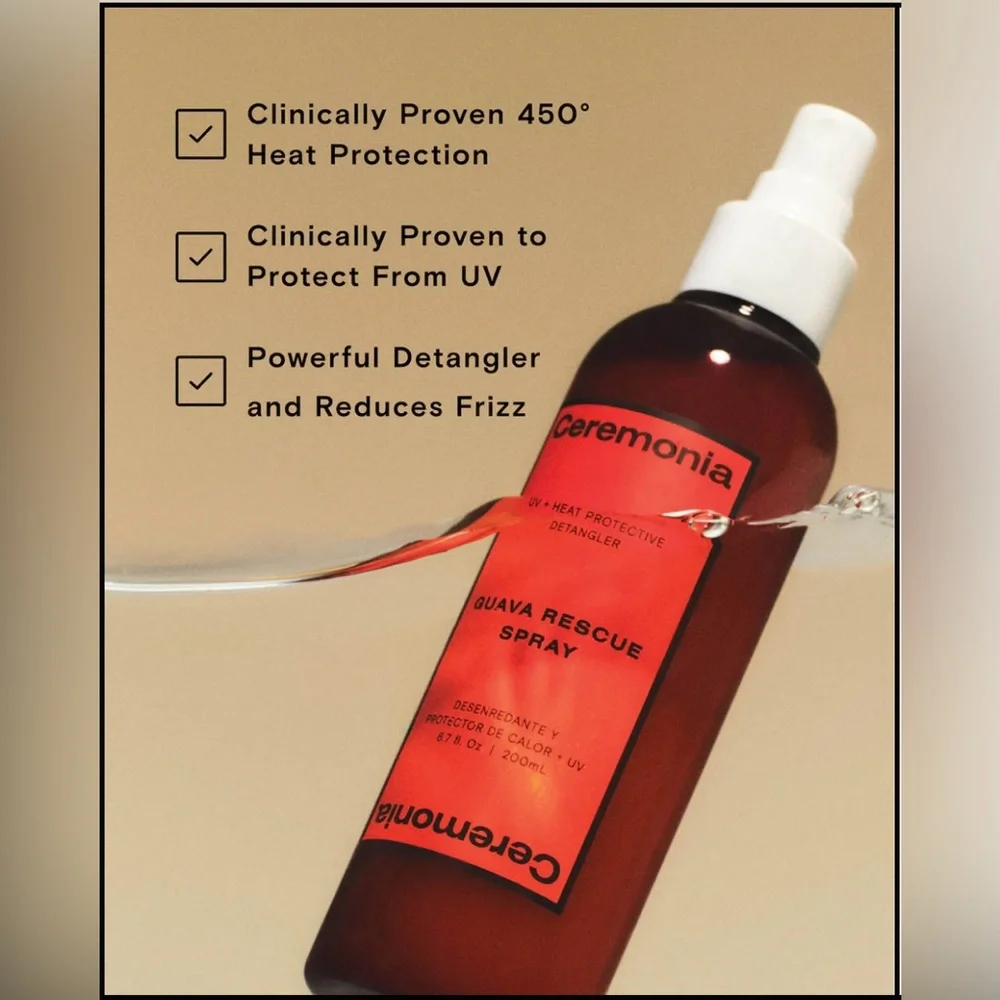 Ceremonia Guava Rescue Spray Detangler & Heat Protectant